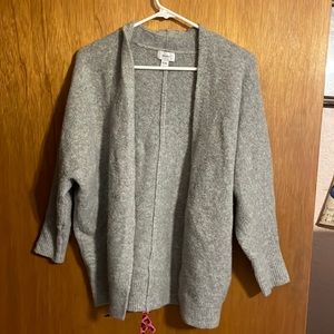 Gray cardigan